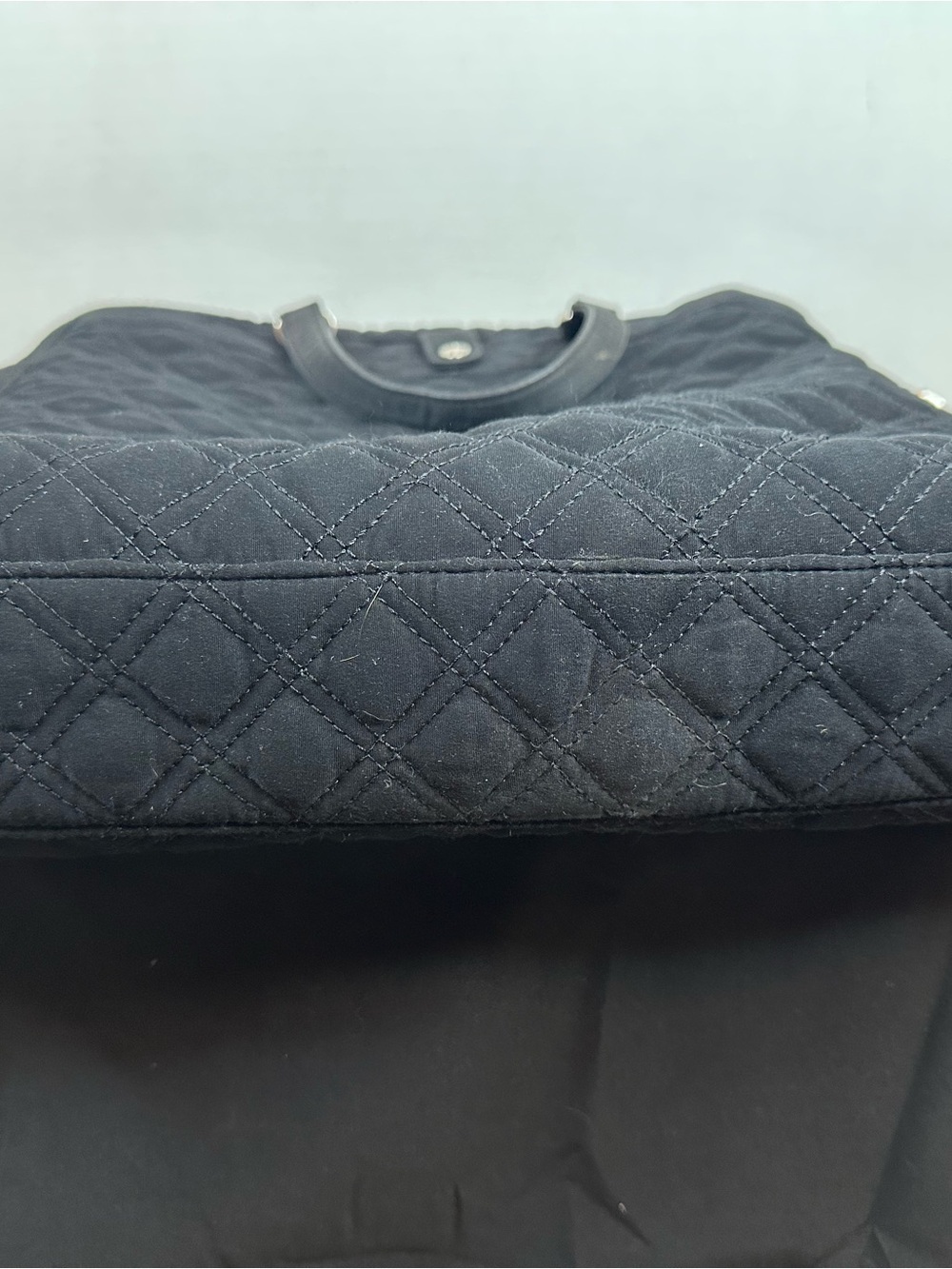 Vera Bradley Black Quilted Laptop Bag with Shoulder Strap - Picture 8 of 8